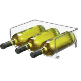 mDesign Plastic Free-Standing Wine Set Rack Storage Organizer