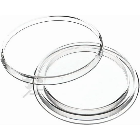 OnFireGuy 100pcs 34mm Direct Fit "H34" Coin Capsule Holders for Gold Double Eagle | Protective Coin Cases for $20 St. Guadens Double Eagle, 1/2oz Silver Maple Leaf