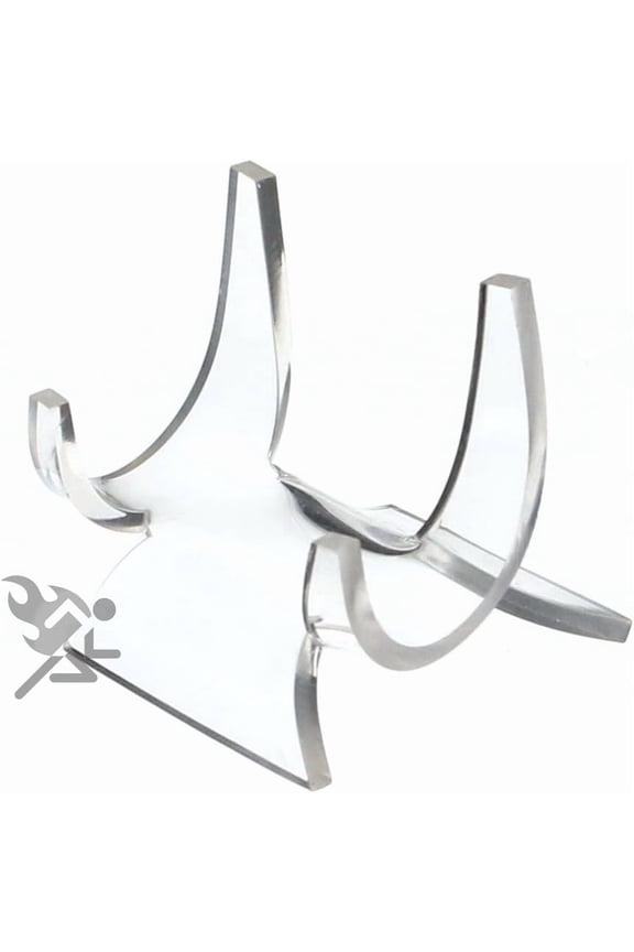 2.25" Small Plates, Plaques, Picture Frame, Mineral, Fossil, Clear Cradle Display Stand Easel Holder, Qty: 1