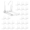 thumbnail image 1 of OnFireGuy 25 Pack 2" Small Two-Piece Adjustable Display Stand Easels, 1 of 5