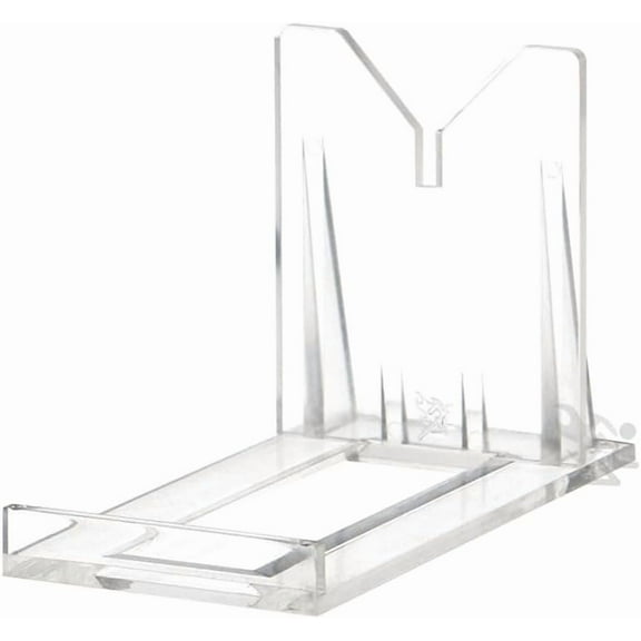 OnFireGuy 250-Pack Adjustable Acrylic Display Stand Easel for Minerals, Fossils, Geodes, Tiles, Pictures, Plates, Clear Mini Easels