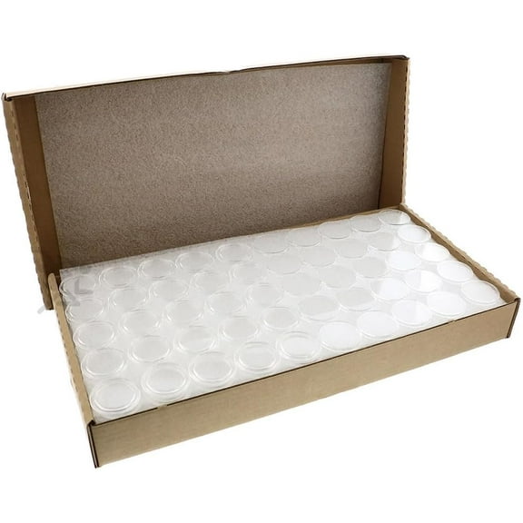 OnFireGuy 250pcs 34mm Direct Fit "H34" Coin Capsule Holders for Gold Double Eagle | Protective Coin Cases for $20 St. Guadens Double Eagle, 1/2oz Silver Maple Leaf