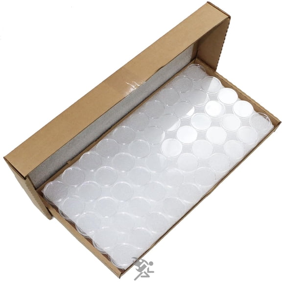 OnFireGuy 39mm Direct Fit H39 Coin Capsule Holders for 1oz Silver Rounds | Protective Coin Cases for 1oz Silver Buffalo, Silver Rounds, Copper Rounds (250 Capsules)