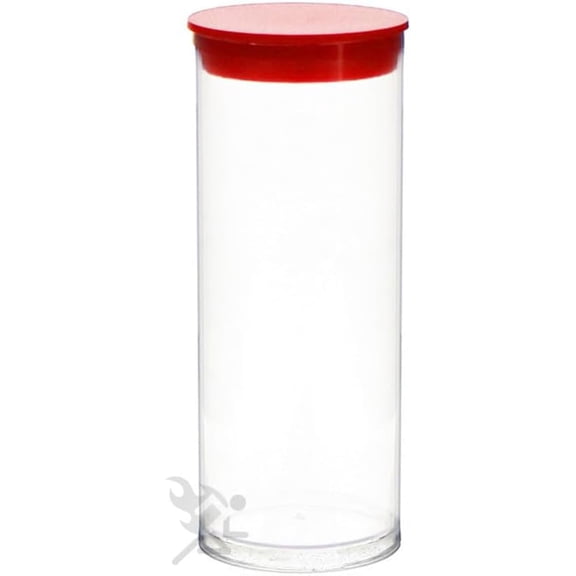 OnFireGuy 3pcs Capsule Tube for Air-Tite MED - Model T Coin Capsule Holders | Coin Holder Storage Tube with Red Plug Lids