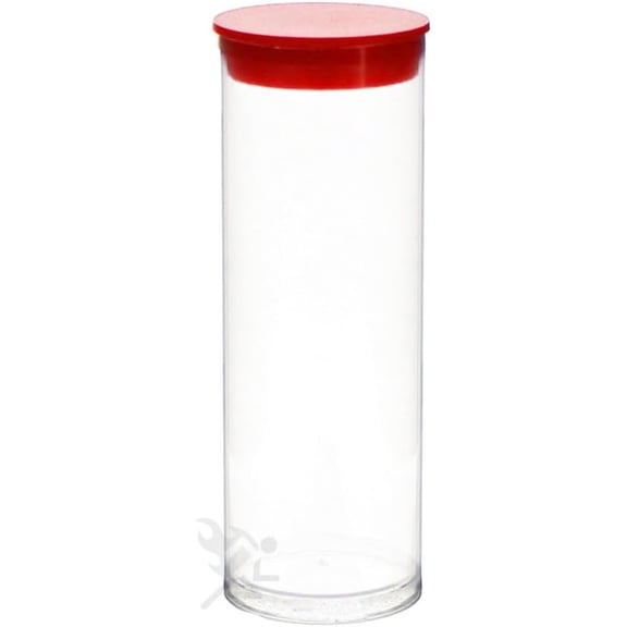 OnFireGuy 3pcs Capsule Tube for Air-Tite SML - Model A Coin Capsule Holders | Coin Holder Storage Tube with Red Plug Lids