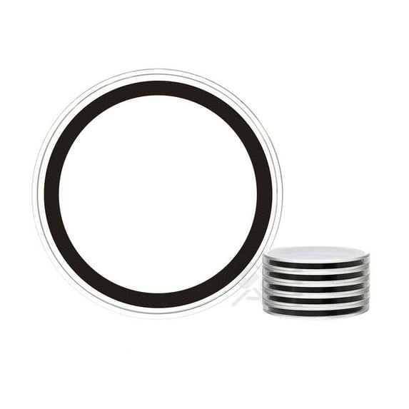 OnFireGuy 5-Pack 40mm Black Ring Coin Holders for 1oz Silver Eagles Protective Coin Cases