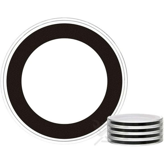 OnFireGuy 5-Pack 36mm Black Ring Coin Holders for 1/2oz Silver Koala | Protective Coin Cases for 1/2oz Silver Lunar Series 1, 1/2oz Silver Koala & Canadian One Dollar