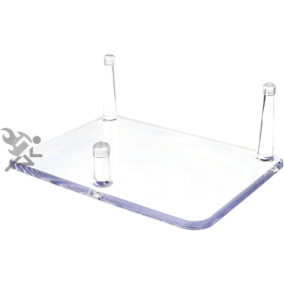OnFireGuy 6.25" Three-Peg Display Stand Holder with Anti-Scratch Guards for Fossils, Minerals, Rocks, and Geodes, Qty: 1