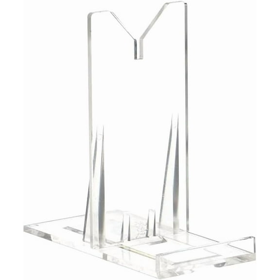 OnFireGuy Adjustable Acrylic Display Stand Easel for Minerals, Fossils, Geodes, Tiles, Pictures, Plates, Clear Easels (100 Pack)