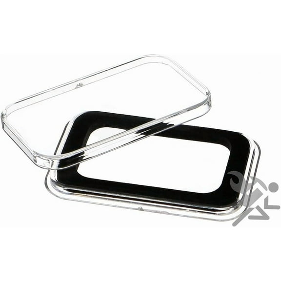 OnFireGuy Air-Tite 1/2oz Silver Bar Black Ring Capsule Holders Qty: 3