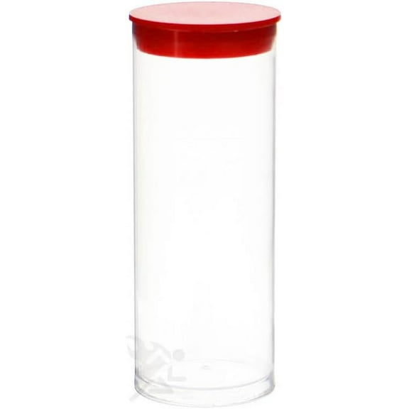 OnFireGuy Capsule Tube for Air-Tite LRG - Model H Coin Capsule Holders | Coin Holder Storage Tube (3pcs Red Plug Tubes)