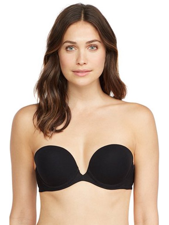 BLACK Next To Nothing Plunge Strapless Bra, US 36D