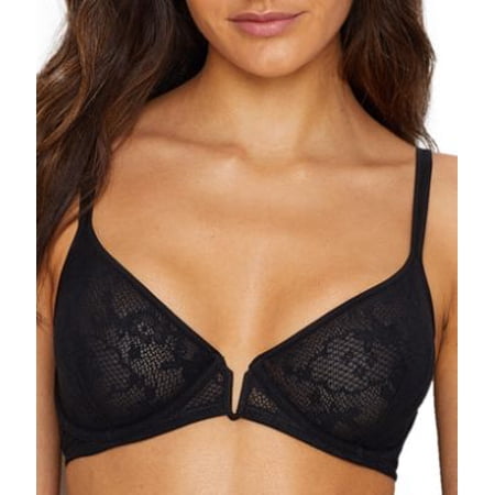 OnGossamer BLACK Racy Lace Plunge Demi Bra, US 32DD, UK 32DD