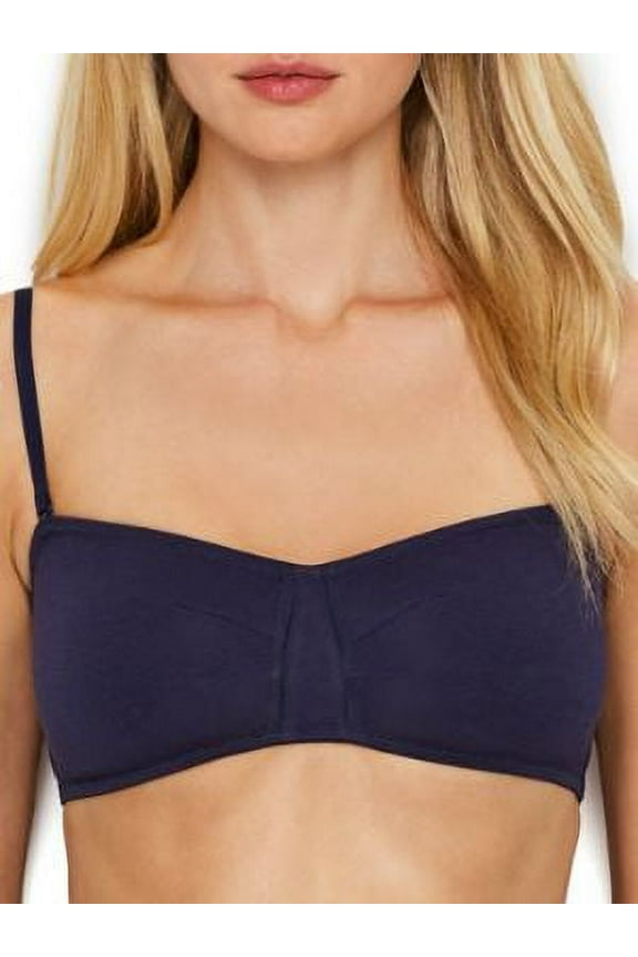 NAVY Cabana Cotton Bandeau Bralette Bra, US Small