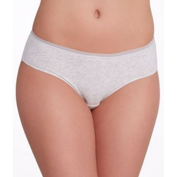 OnGossamer Women's Cabana Cotton Lounge Low Rise Hipster Panty, Grey, Large