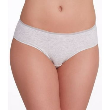 OnGossamer Women's Cabana Cotton Lounge Low Rise Hipster Panty, Grey, Small