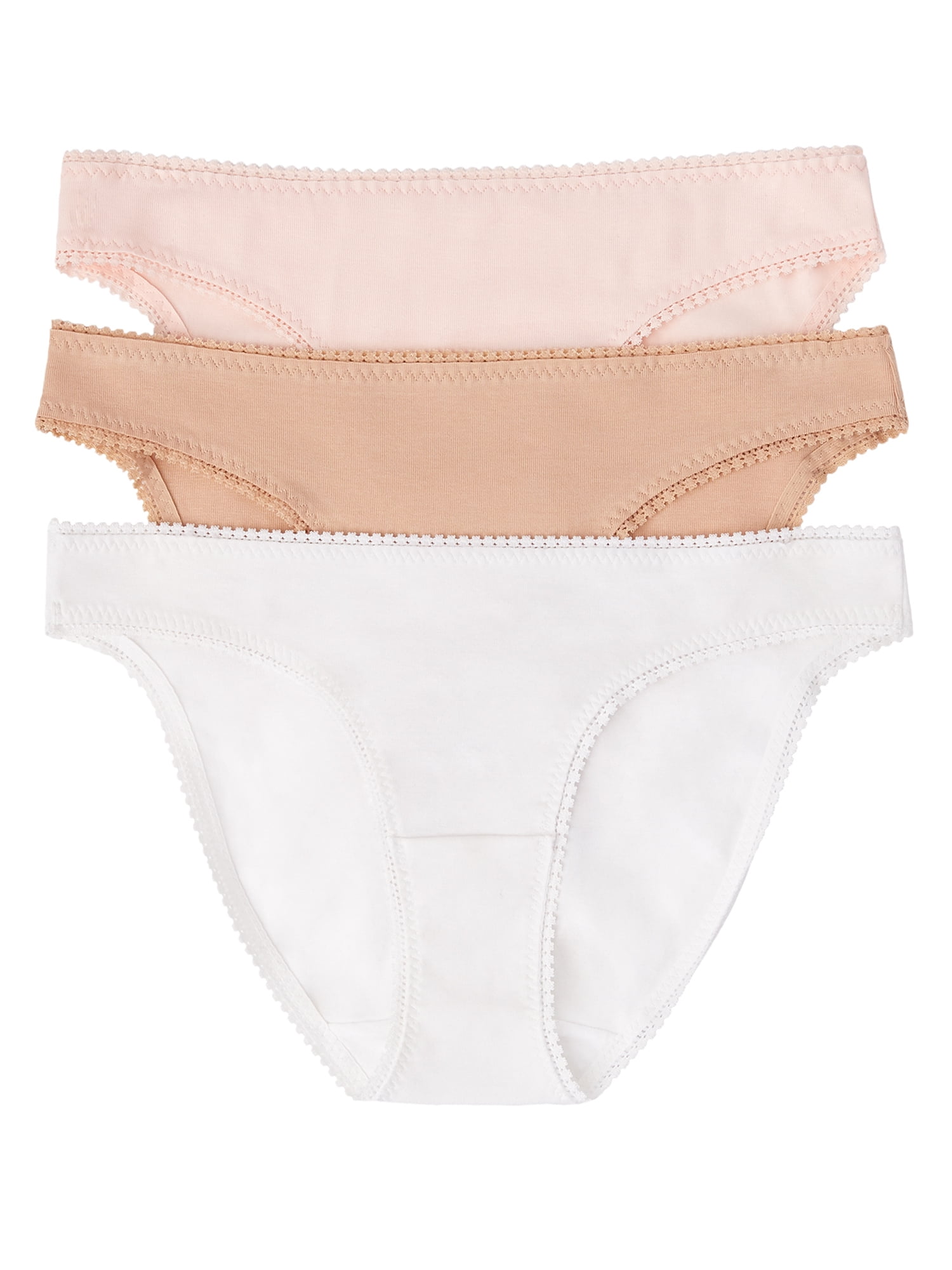 OnGossamer Cabana Cotton Bikini Intimo Donna | Morbido Cotone Peruviano Con Pizzo | Vita Bassi - 3
