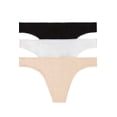 thumbnail image 1 of OnGossamer Womens Cabana Cotton Low Rise Hip G Thong 3-Pack Style-1412P3, 1 of 3