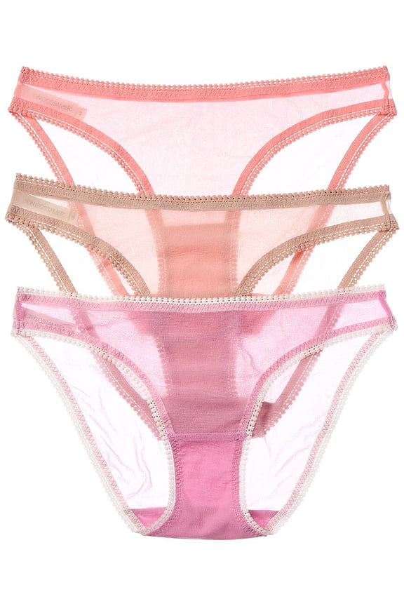 womens 3pk Hip Bikini, l