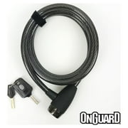 OnGuard 6-Foot Straight Hardened Security Steel Cable Key Bike Lock