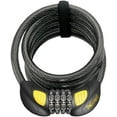 thumbnail image 1 of OnGuard 8031GLO D Man Lit Tum Lock Combo Coil - Black, 185 x 12 cm, 1 of 1