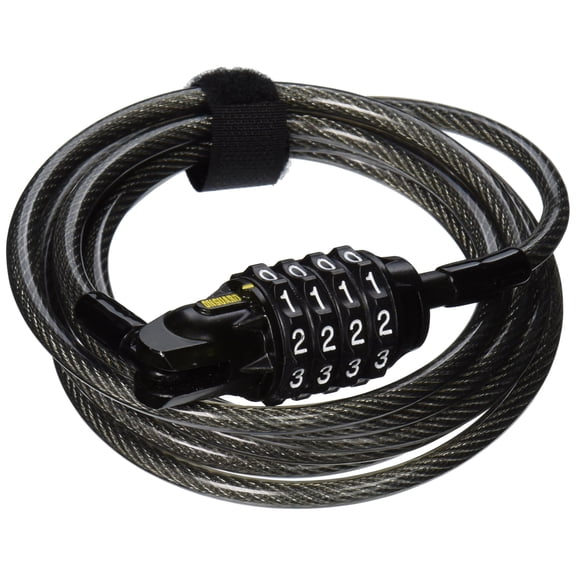OnGuard 8062 Terrier Combo Cable Lock 7' x 6mm
