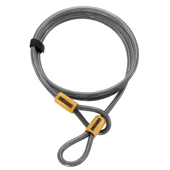 OnGuard Akita Cinch Loop Cable  10 mm Steel Cable (9.3 m)  Vinyl-Coated Security Cable with Permanently Swedged Loops