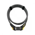 thumbnail image 1 of OnGuard Akita Resettable Combo Cable Lock: 6' x 10mm, Gray/Black/Yellow, 1 of 3