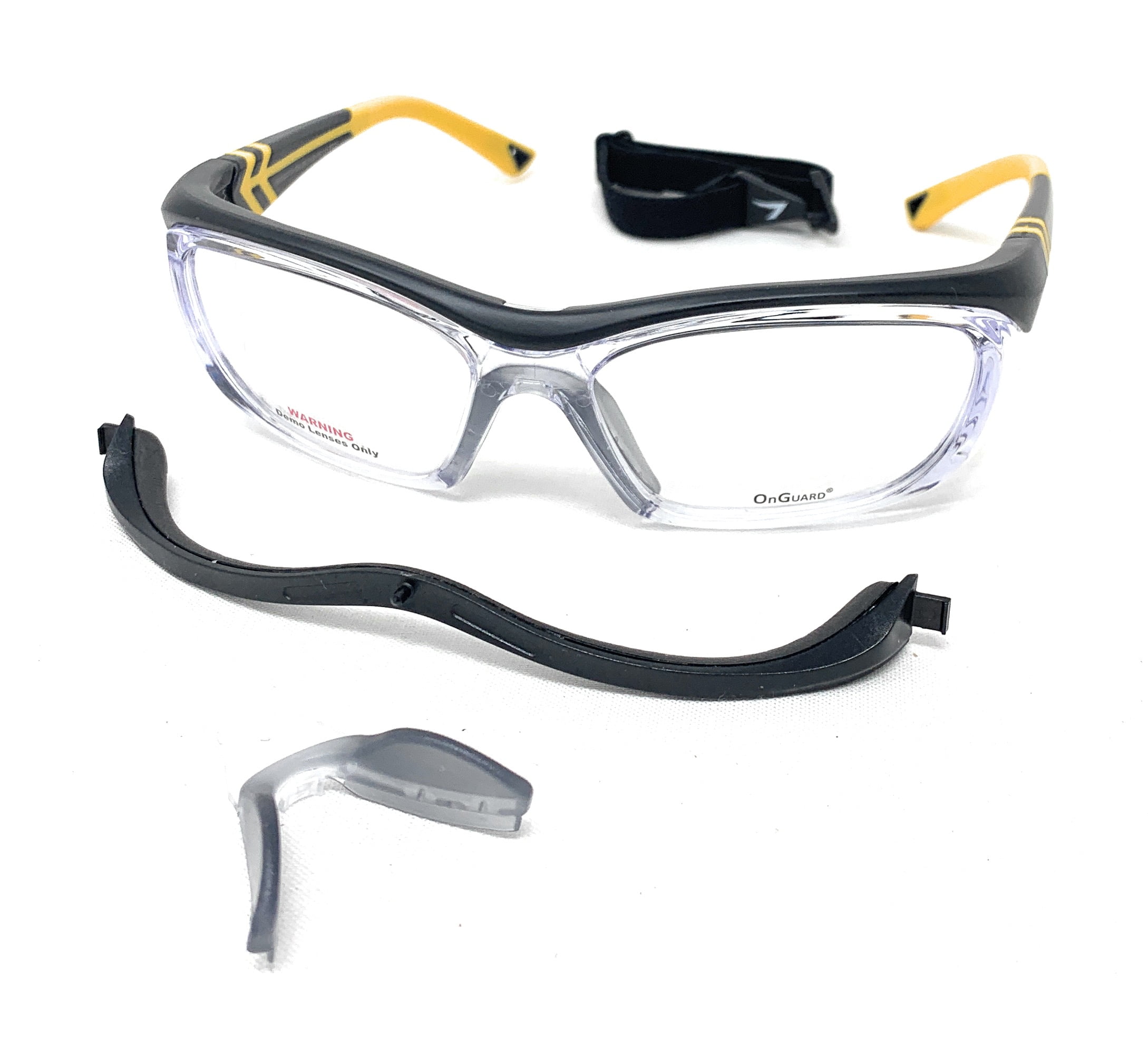 OnGuard Safety Eyewear OG-225S Black Yellow Glasses Goggles 61-17-135 w Dust Dam