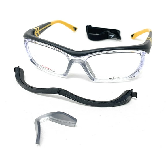 OnGuard Safety Eyewear OG-225S Black Yellow Glasses Goggles 61-17-135 w Dust Dam