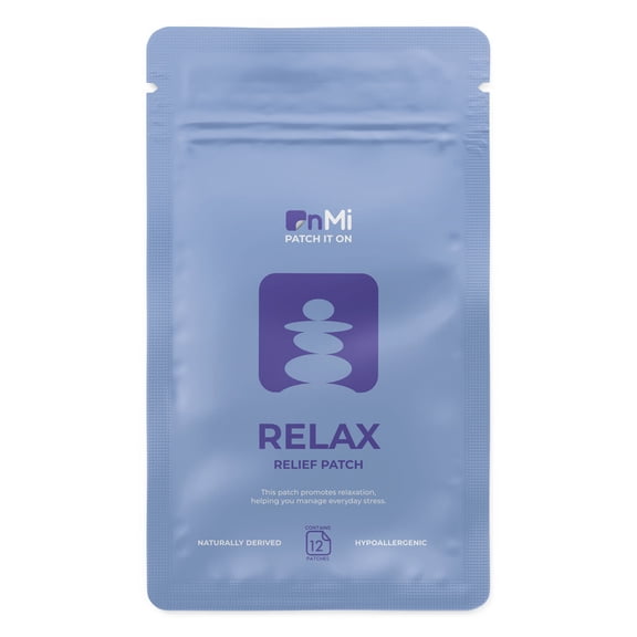 OnMi Patch It On, Relax Transdermal Vitamin Patch, 4 count