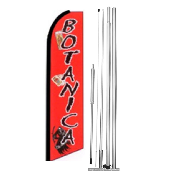 OnPoint Wares | Botanica Swooper Flag |Advertisement /Business Flags | Feather Flag