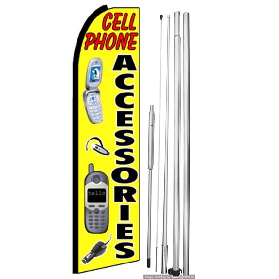 OnPoint Wares | Cell Phone Accessories Swooper Flag |Advertisement /Business Flags | Feather Flag