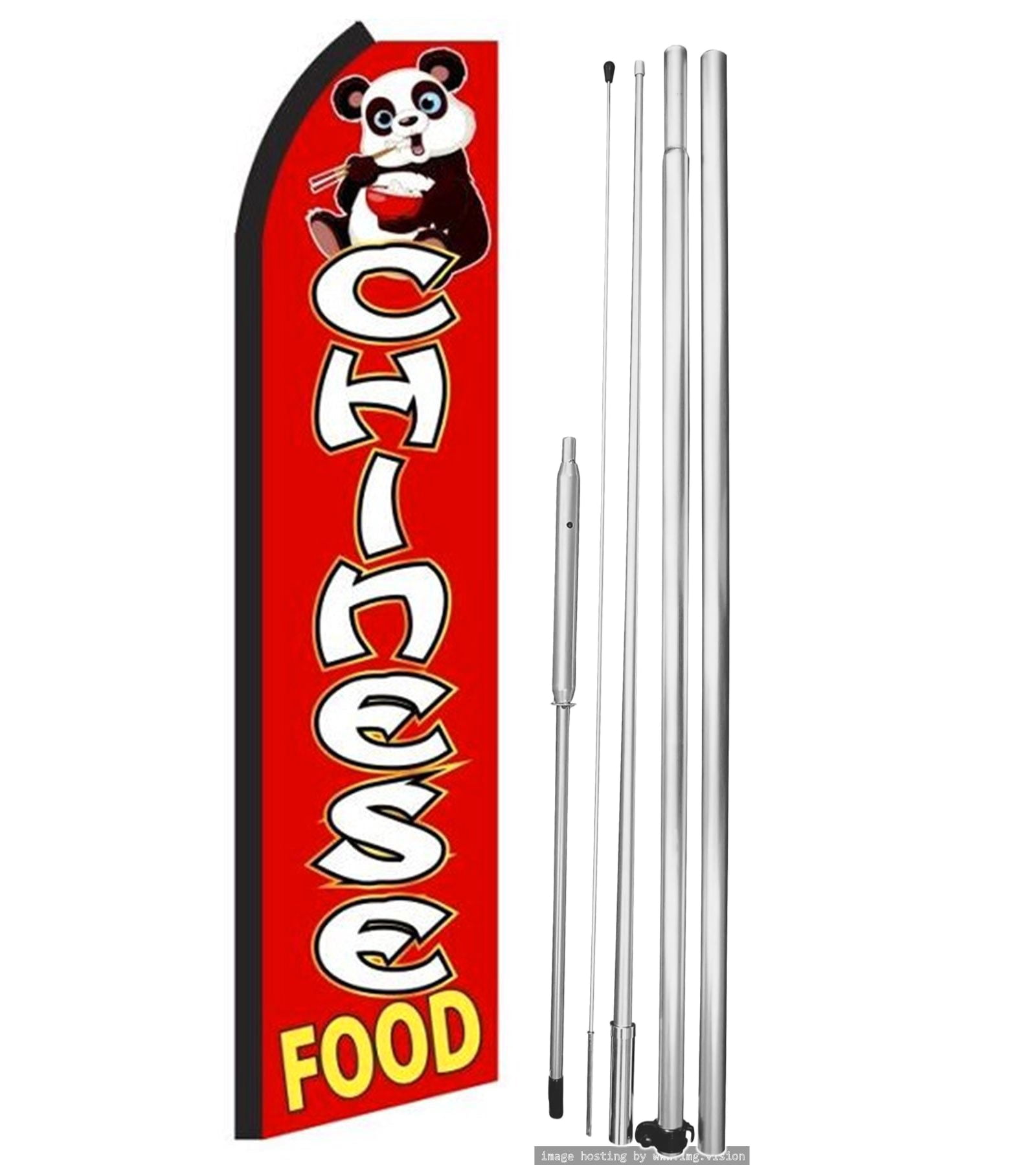 Food Stringer Flags OnPoint Wares | Chinese Food Swooper Flag |Advertisement /Business ...