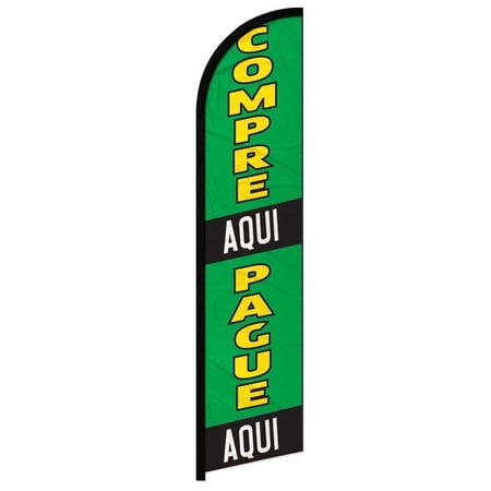 OnPoint Wares| Comida Sale Windless Banner Flag | Advertising Flag/Business Flags | 11.5ft x 2.5ft