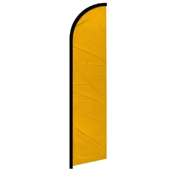 OnPoint Wares| Gold Solid Color Windless Banner Flag | Advertising Flag/Business Flags | 11.5ft x 2.5ft
