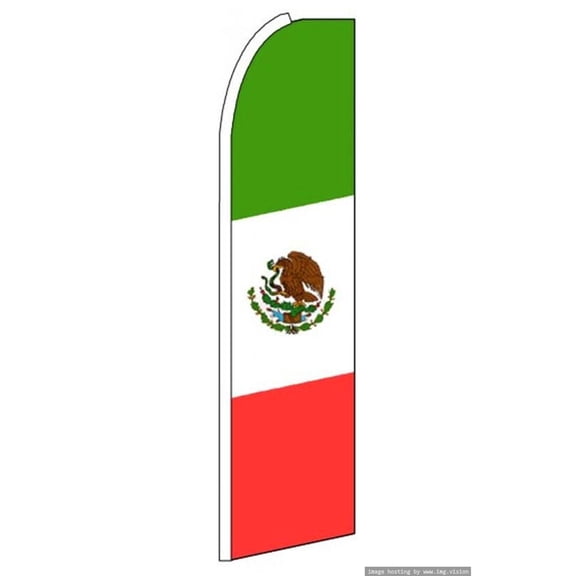 OnPoint Wares |Mexico Swooper Flag (Hardware Not Included) |Advertisement /Business Flags | Feather Flag |(11.5ft * 3ft)