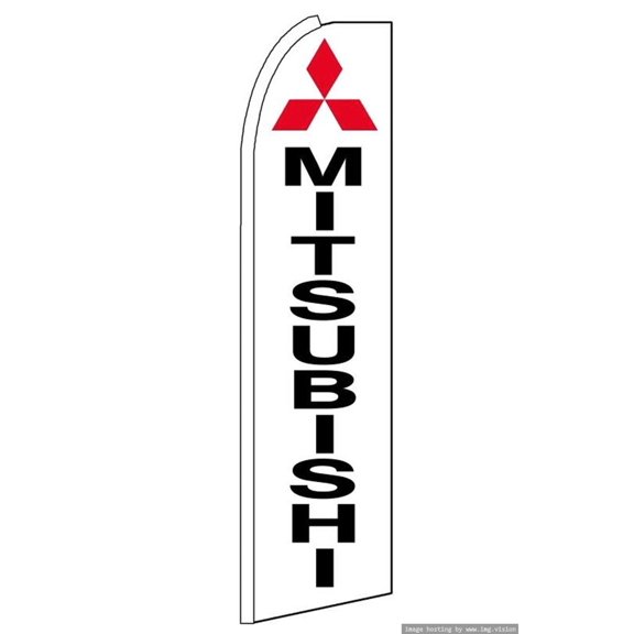 OnPoint Wares |Mitsubishi Swooper Flag (Hardware Not Included) |Advertisement /Business Flags | Feather Flag |(11.5ft * 3ft)