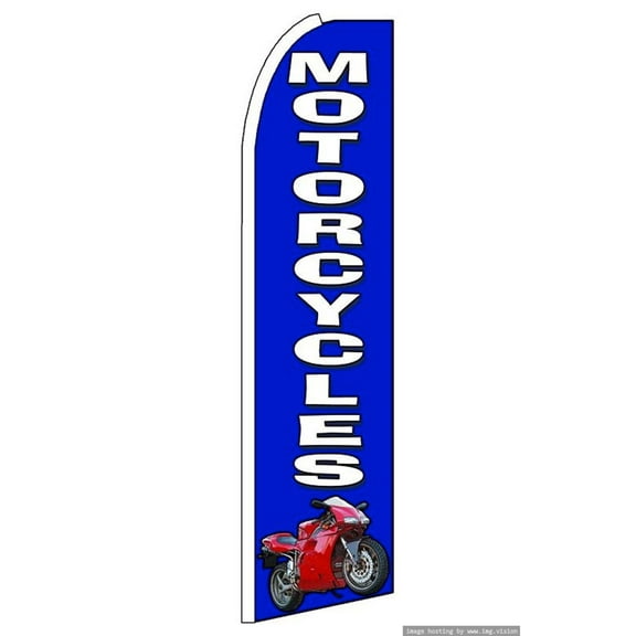 OnPoint Wares |Motorcycles Swooper Flag (Hardware Not Included) |Advertisement /Business Flags | Feather Flag |(11.5ft * 3ft)