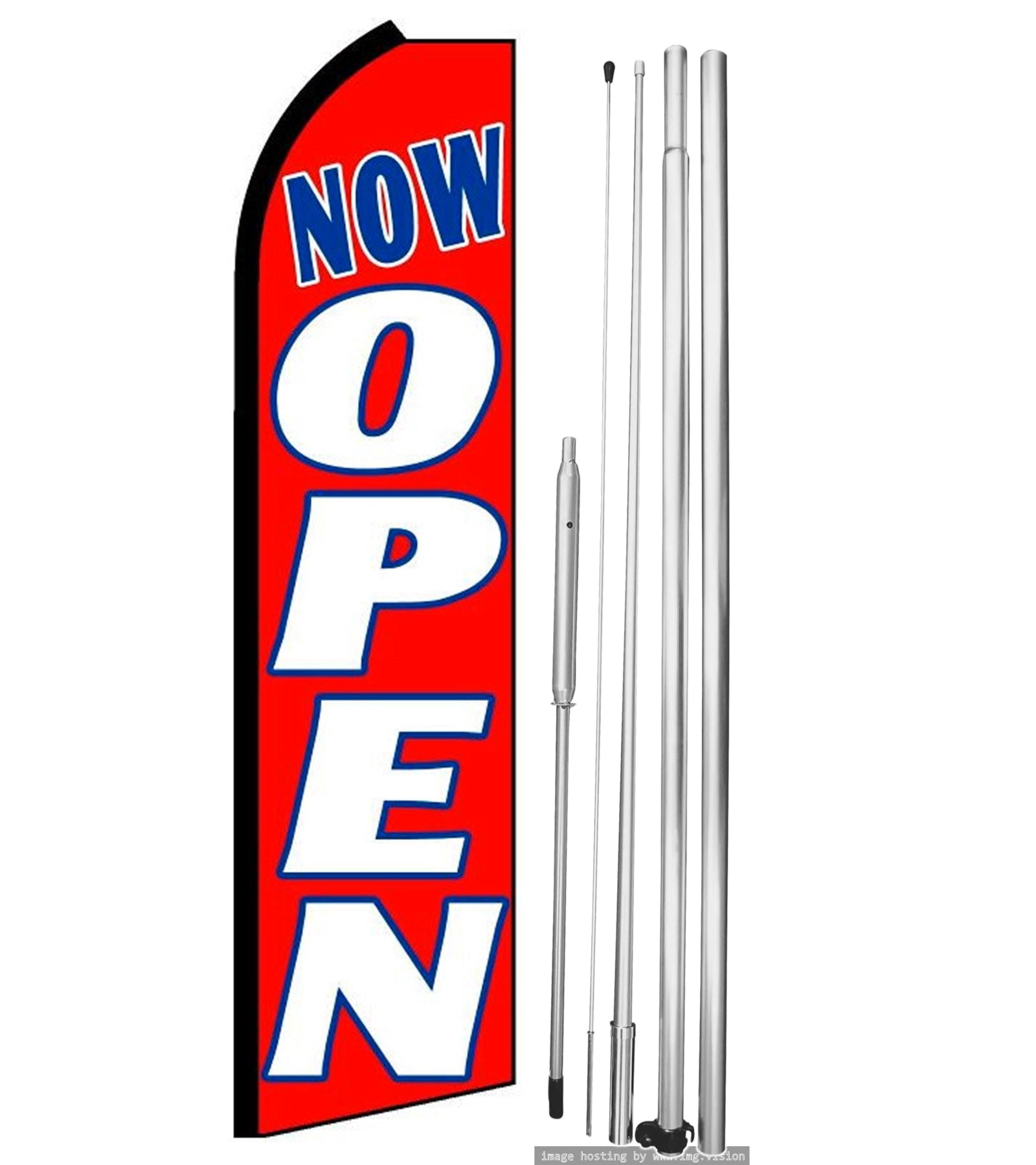 OnPoint Wares |Now Open Swooper Flag (Hardware Not Included ...