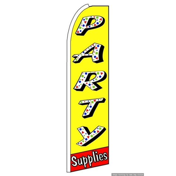 OnPoint Wares |Party Supplies Swooper Flag (Hardware Not Included) |Advertisement /Business Flags | Feather Flag |(11.5ft * 3ft)