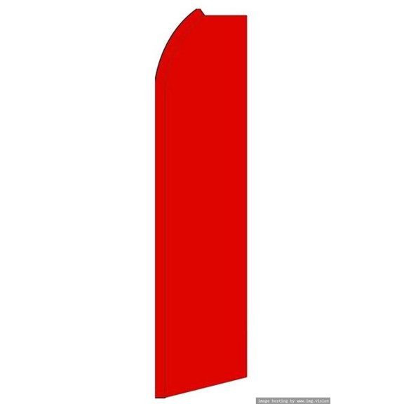 OnPoint Wares| Red (Solid Color) Swooper flag | Advertising Flag/Business Flags | 11.5ft x 3.5ft