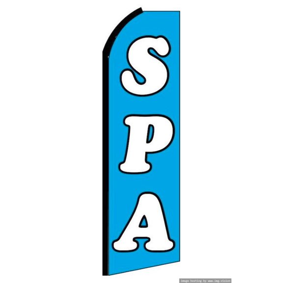 OnPoint Wares| SPA Swooper Flag | Advertising Flag/Business Flags | 11.5ft x 3.5ft