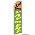 thumbnail image 1 of OnPoint Wares Super Low Down Payment Advertisement /Business Flags g | 11.5ft x 3.5ft, 1 of 3