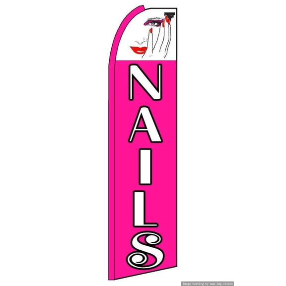 OnPoint Wares Super Nails Advertising Flag | 11.5ft x 3.5ft