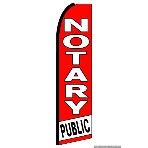 OnPoint Wares Super Notary Public Advertising Flag | 11.5ft x 3.5ft