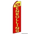thumbnail image 1 of OnPoint Wares Super Now Enrolling Advertising Flag | 11.5ft x 3.5ft, 1 of 3