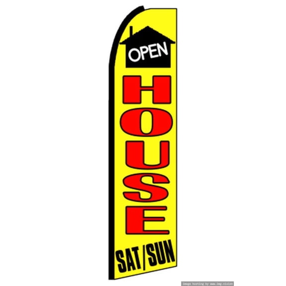OnPoint Wares Super Open House Advertising Flag | 11.5ft x 3.5ft