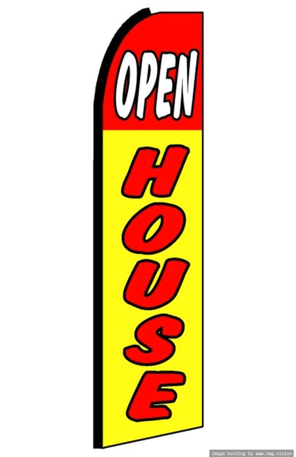 OnPoint Wares Super Open House Advertising Flag | 11.5ft x 3.5ft ...
