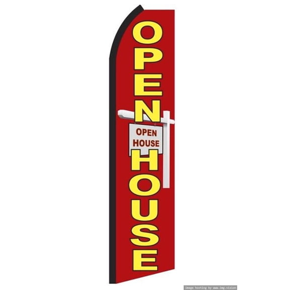 OnPoint Wares Super Open House Advertising Flag | 11.5ft x 3.5ft